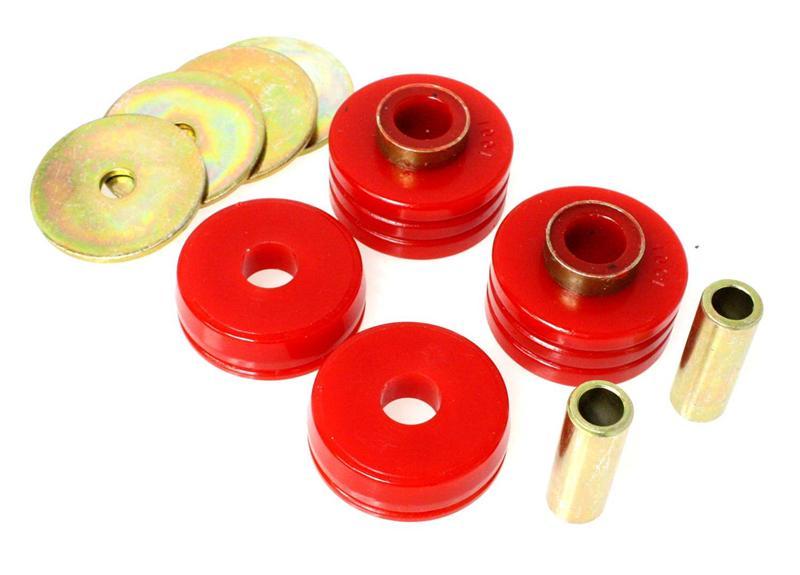 ES Body Mounts - Red - Energy Suspension All Non-Spec Vehicle 2WD Red Universal Mounts/Isolator Kit