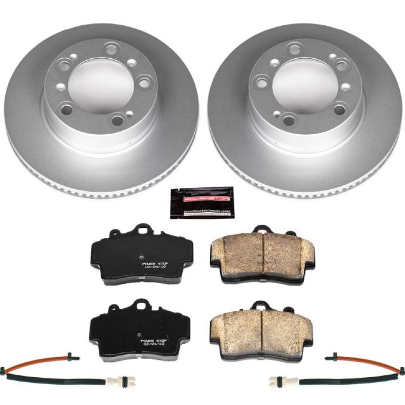 PSB Z23 Evolution Coated Kit - Power Stop 97-04 Porsche Boxster Front Z23 Evolution Sport Coated Brake Kit