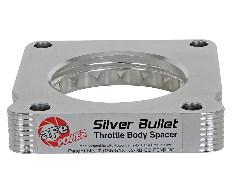 AFE Silver Bullet TBS - aFe 01-16 Nissan Patrol (Y61) L6-4.8L Silver Bullet Throttle Body Spacer