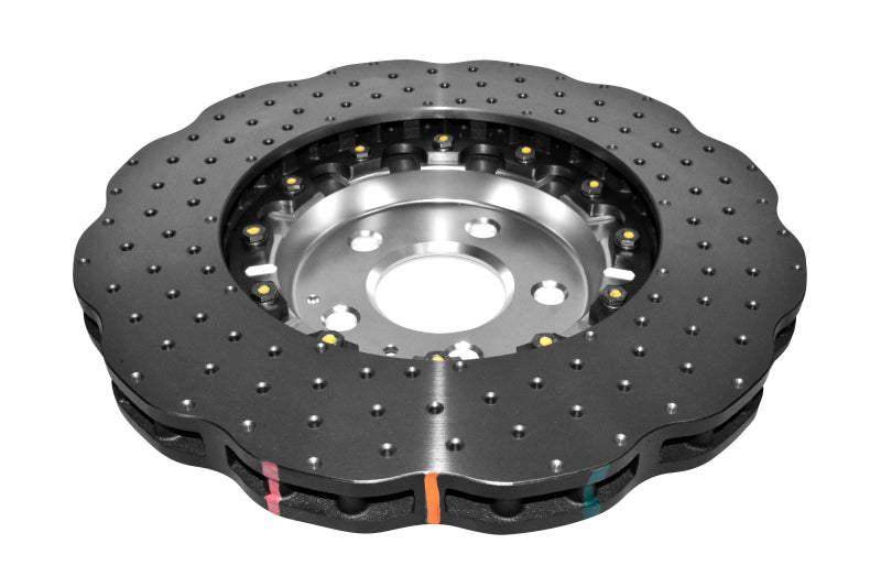 DBA 5000 Series Drilled Rotors - DBA 14-20 Audi A6 (w/345mm Front Rotor) Front 5000 Series Cross Drilled Rotor w/Silver Hat