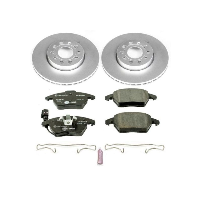 PSB Euro-Stop Kit - Power Stop 10-12 Audi A3 Front Euro-Stop Brake Kit