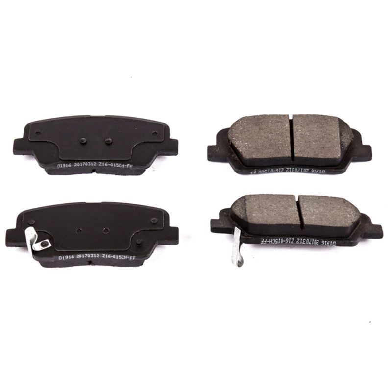 PSB Z16 Evolution Brake Pads - Power Stop 10-18 Hyundai Santa Fe Rear Z16 Evolution Ceramic Brake Pads