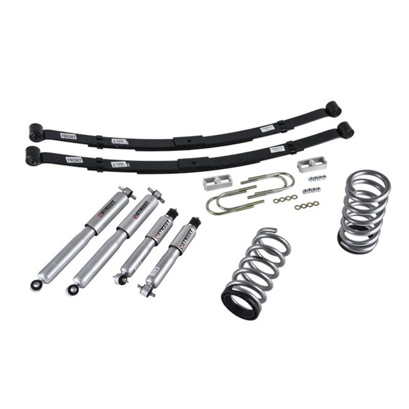 BT Lower Kit w SP Shocks - Belltech LOWERING KIT 94-03 S10/15 PU W/SP