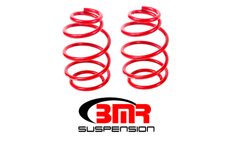 BMR Lowering Springs - BMR 10-15 5th Gen Camaro V8 Front Lowering Springs - Red