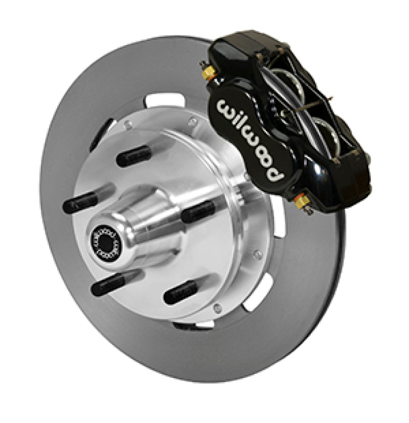 WIL Dynalite Brake Kit - Wilwood Forged Dynalite Front Kit 19.00in Plain Rotor Black WWE ProSpindle (5x5.00in Hub)