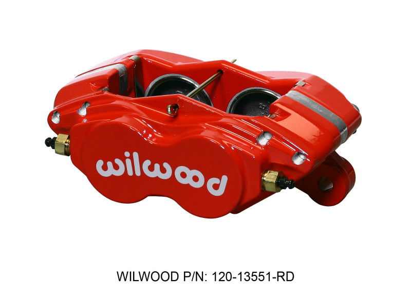 WIL Dynalite Caliper - Wilwood Caliper-Forged Dynalite-M-Red 1.75in Pistons 1.00in Disc