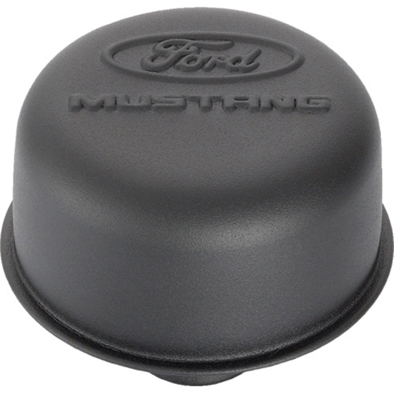 FR Breather Caps - Ford Racing Black Crinkle Finish Breather Cap w/ Ford Mustang Logo