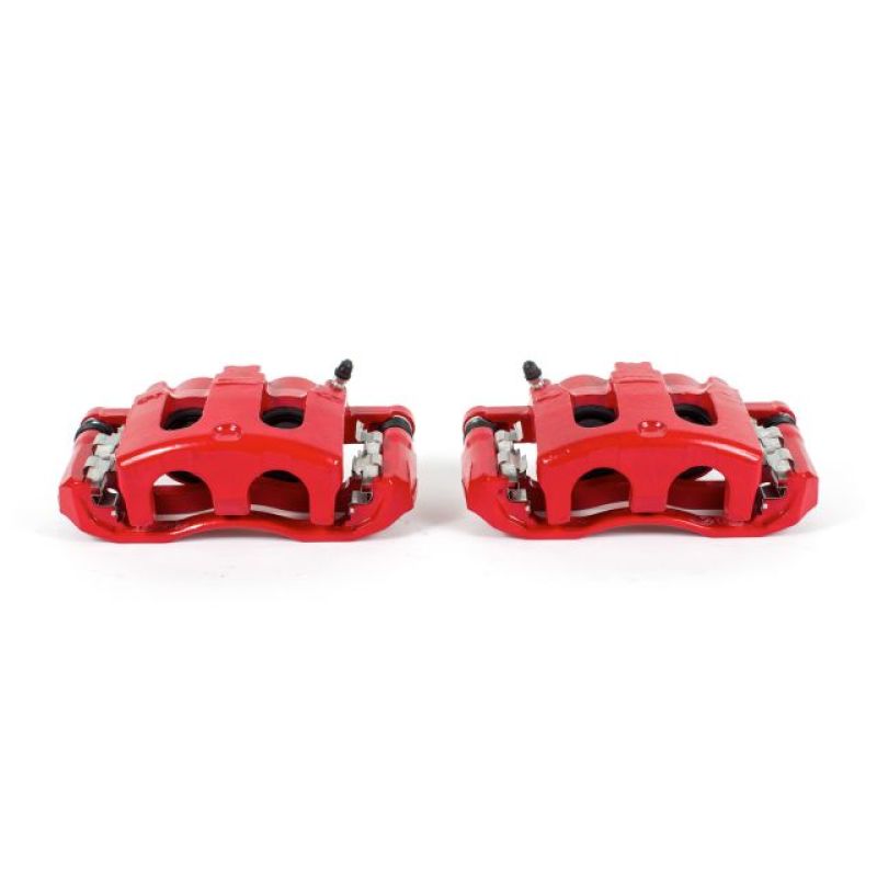 PSB Red Calipers - Power Stop 06-10 Ford Explorer Front Red Calipers w/Brackets - Pair