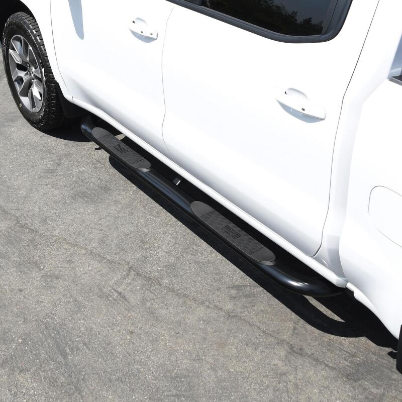 WES Nerf Bars - Platinum 4 - Westin 2019 Chevrolet Silverado/Sierra 1500 Crew Cab Platinum 4 Oval Nerf Step Bars - Black