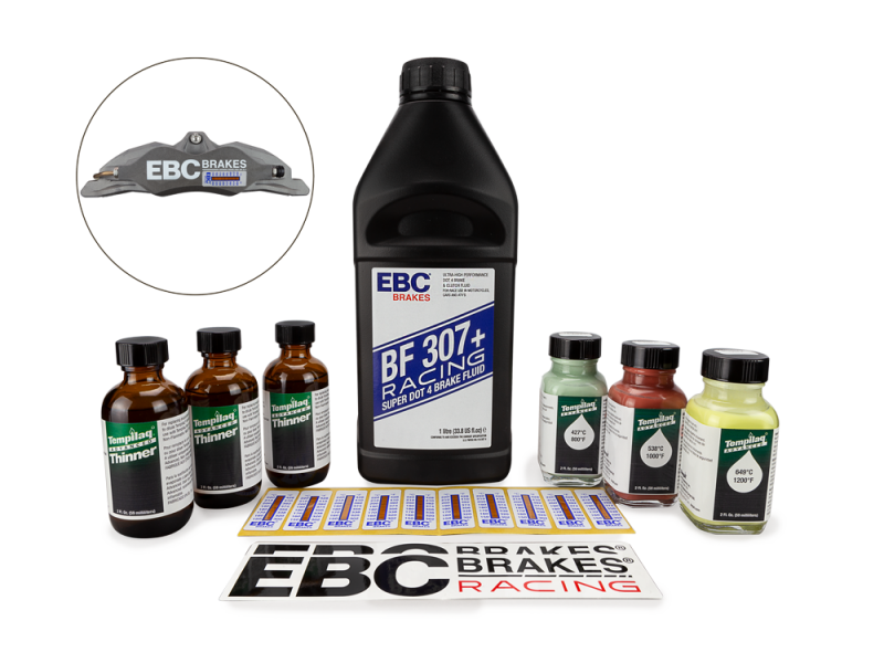 EBC Brake Caliper Temp Strips - EBC Racing Temp Indicator Track Pack