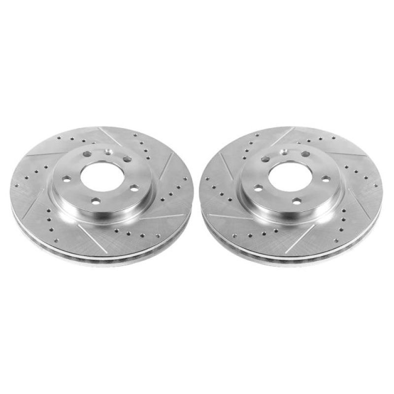 PSB Evolution Drill/Slot Rotor - Power Stop 17-19 Buick LaCrosse Front Evolution Drilled & Slotted Rotors - Pair