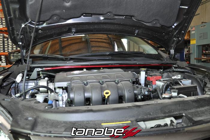 TAN Strut Tower Bars - Front - Tanabe Sustec Front Strut Tower Bar 13 Nissan Sentra