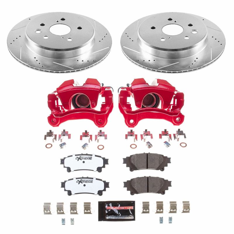 PSB Z26 Street Kit w/Cals - Power Stop 19-13 Lexus GS350 Rear Z26 Street Warrior Brake Kit w/Calipers