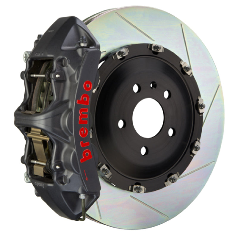 BRB Big Brake Kits - Brembo 24+ BMW M30i/530i XDrive Fr GT-S BBK 6 Piston Cast 380x34 2pc Rotor Slotted Type-1 - Black HA
