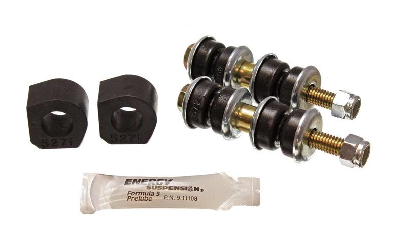 ES Sway Bar Bushings - Black - Energy Suspension 84-87 Honda Civic/CRX Black 16mm Front Sway Bar Bushings (Sway Bar link bushings a
