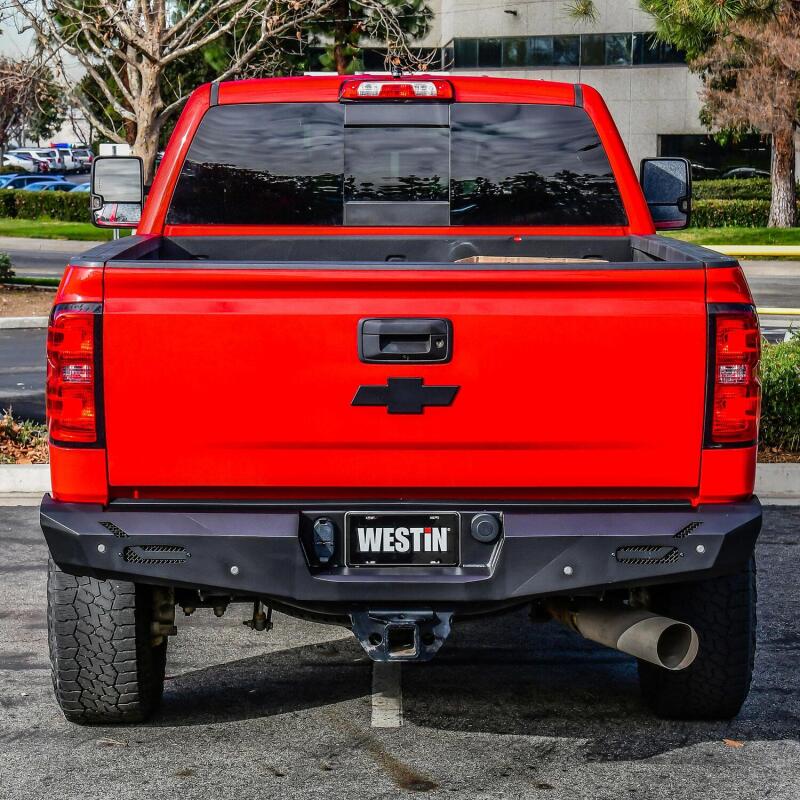 WES Pro-Series Bumpers - Westin 14-18 Chevy Silverado 1500 Pro-Series Rear Bumper - Textured Black
