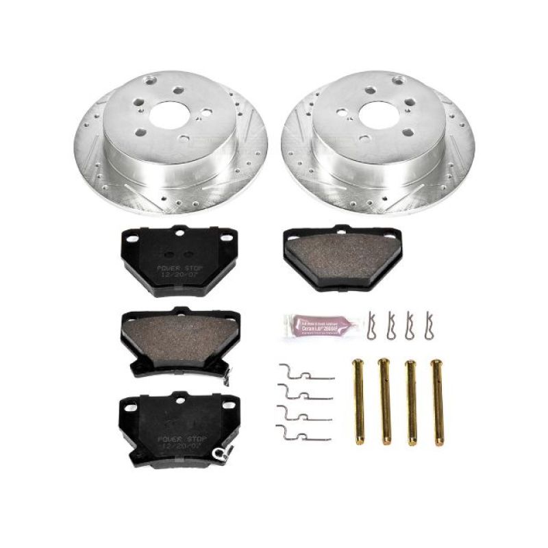 PSB Z23 Evolution Kit - Power Stop 03-06 Pontiac Vibe Rear Z23 Evolution Sport Brake Kit