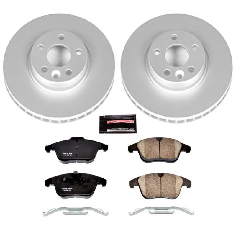 PSB Z23 Evolution Coated Kit - Power Stop 15-18 Volvo S60 Front Z23 Evolution Sport Coated Brake Kit