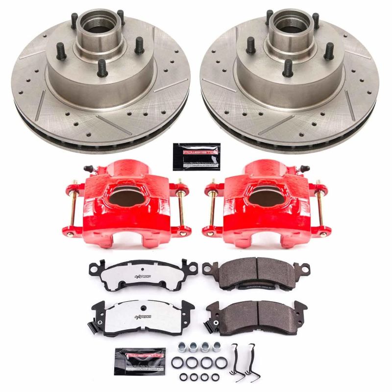 PSB Z26 Street Kit w/Cals - Power Stop 79-86 Buick LeSabre Front Z26 Street Warrior Brake Kit w/Calipers