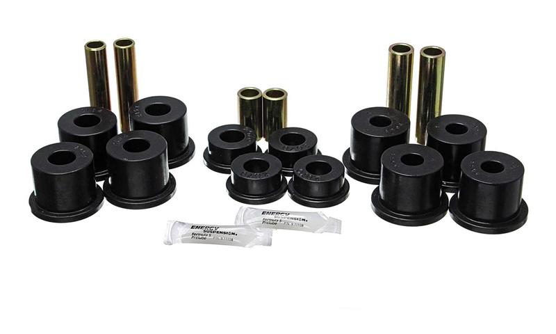 ES Spring/Shackle Bush - Black - Energy Suspension Ford F-450 Spring Bushing Set - Black