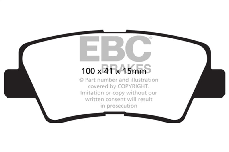 EBC Greenstuff Brake Pad Sets - EBC 09-11 Hyundai Azera 3.3 Greenstuff Rear Brake Pads