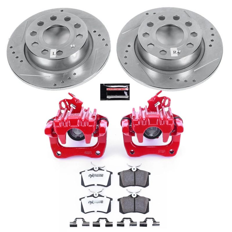 PSB Z26 Street Kit w/Cals - Power Stop 10-13 Audi A3 Rear Z26 Street Warrior Brake Kit w/Calipers
