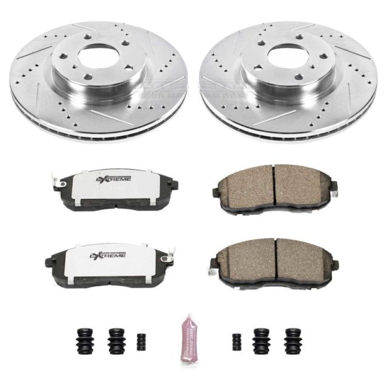 PSB Z26 Street Warrior Kit - Power Stop 03-05 Infiniti G35 Front Z26 Street Warrior Brake Kit