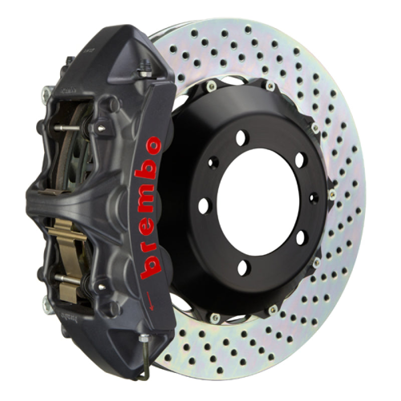 BRB Big Brake Kits - Brembo 01-06 M3 (E46) Front GTS BBK 6 Piston Cast 355x32 2pc Rotor Drilled-Black HA