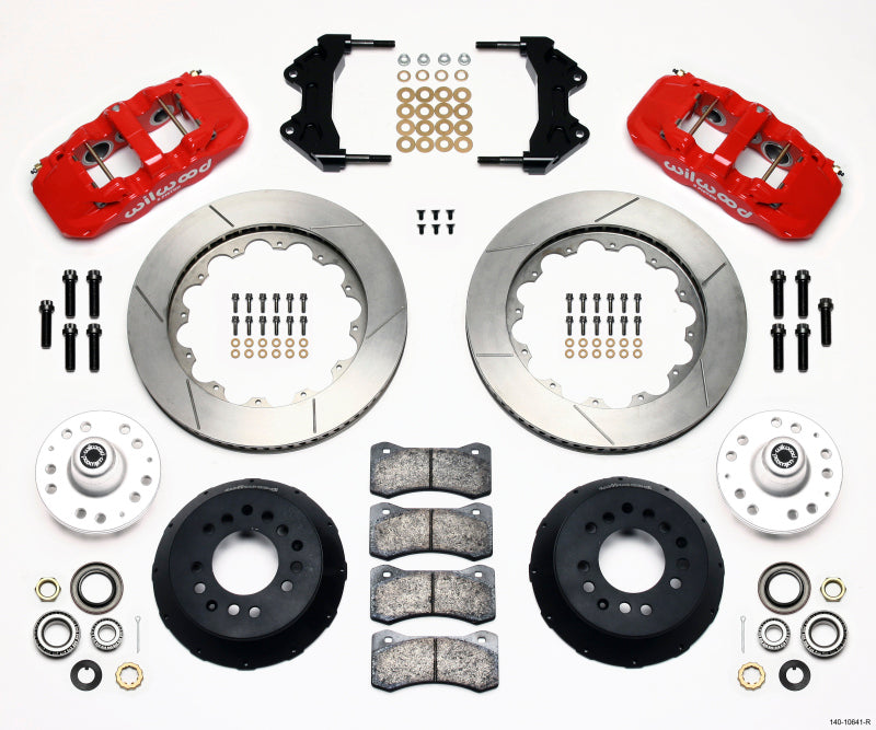 WIL Aero Brake Kit - Wilwood AERO6 Front Hub Kit 14.00-Red WWE ProSpindle