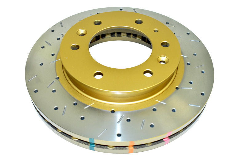 DBA 4000 Slot&Drill Rotors - DBA 2010+ Ford Ranger 4000 XS Cross-Drilled & Slotted Series Front Rotor