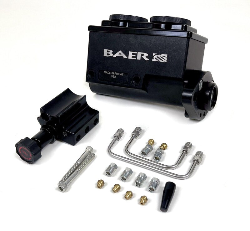 BAE Master Cylinder Kits - Baer Brakes GM/Ford 1in Bore Remaster 2-Bolt Master Cylinder Kit - Black