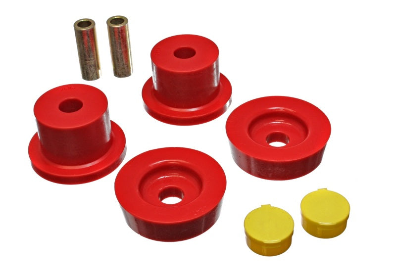 ES Diff Bushings - Red - Energy Suspension 90-97 Mazda Miata Red Rear Differential Bushing Set