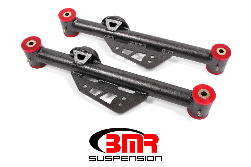 BMR Control Arms - BMR 79-98 Fox Mustang Non-Adj. Lower Control Arms (Polyurethane) - Black Hammertone