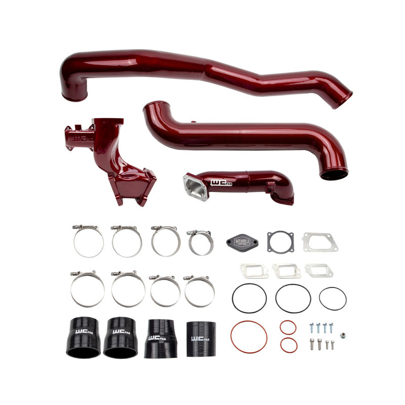 WCF Intake Bundle Kit - Wehrli 11-16 Duramax LML High Flow Intake Bundle Kit Stage 1 - WCFab Red