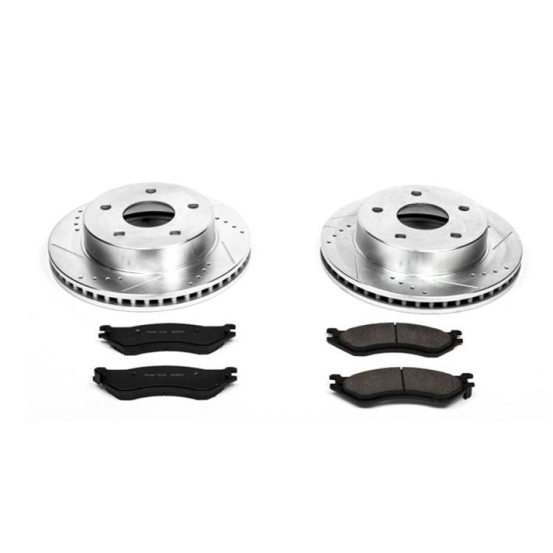 PSB Z23 Evolution Kit - Power Stop 00-01 Dodge Ram 1500 Front Z23 Evolution Sport Brake Kit