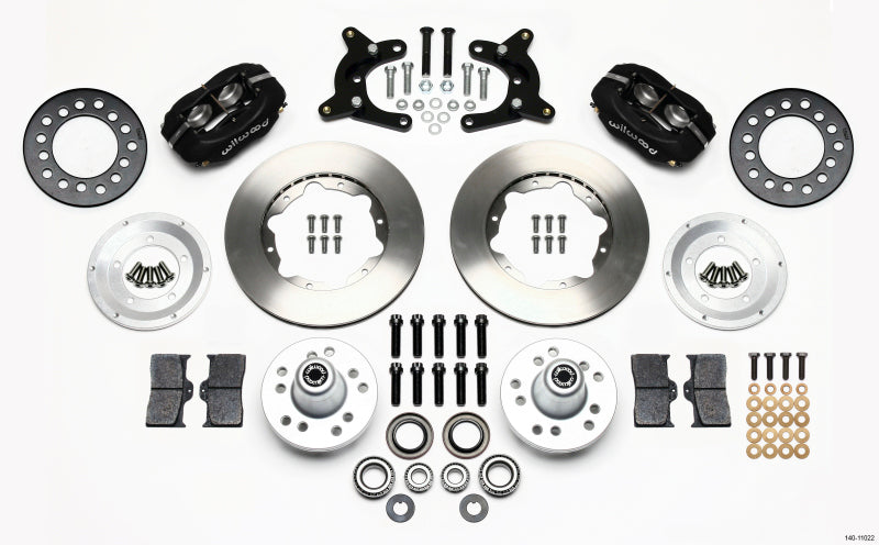WIL Dynalite Brake Kit - Wilwood Forged Dynalite Front Kit 11.00in 62-72 CDP A Body - 9in Drum