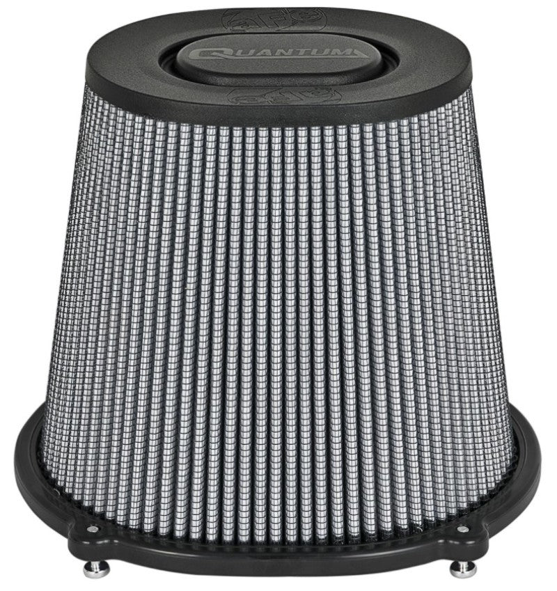 AFE Universal Pro Dry S Filter - aFe Quantum Intake Pro DRY S Universal Air Filter F-5in. / B-(10x8.75) / T-(6.75x0.5) / H-8in.