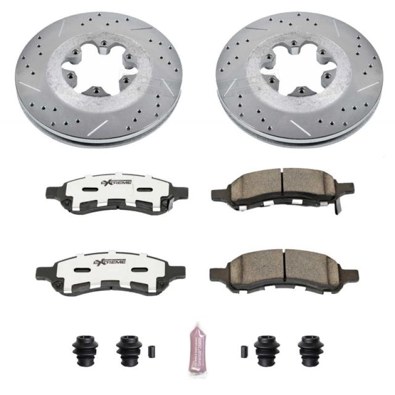 PSB Z26 Street Warrior Kit - Power Stop 09-12 Chevrolet Colorado Front Z26 Street Warrior Brake Kit
