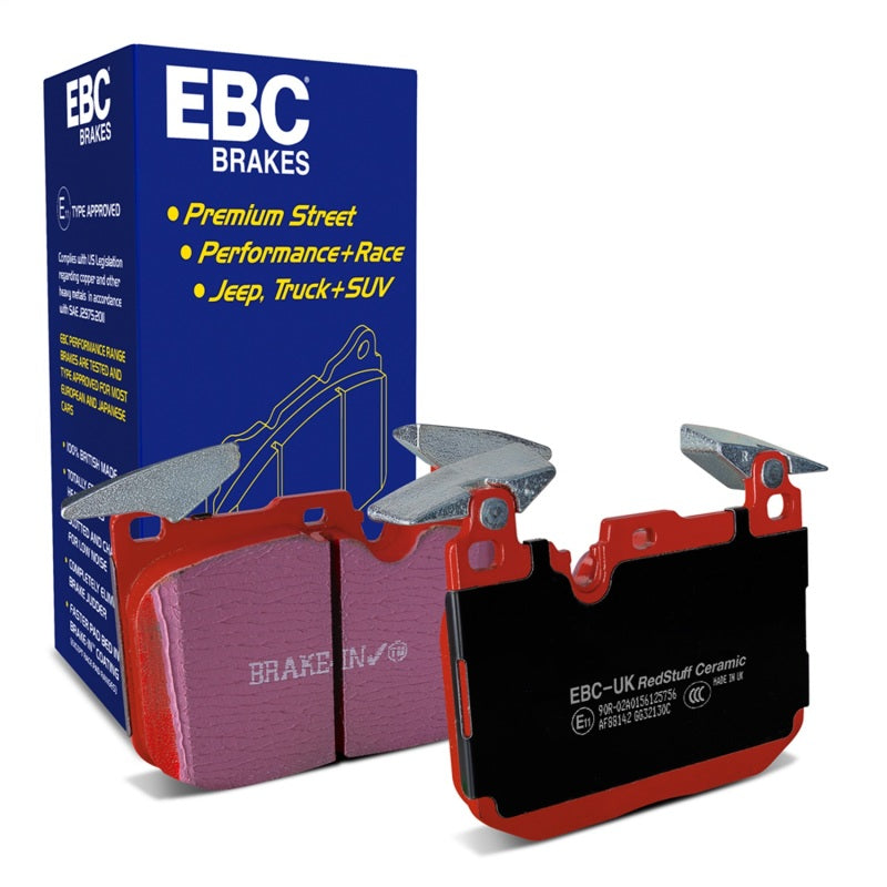 EBC Redstuff Brake Pad Sets - EBC 14+ BMW M3 3.0 Twin Turbo (F80) Redstuff Front Brake Pads
