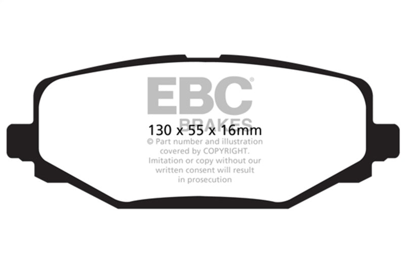 EBC Greenstuff Brake Pad Sets - EBC 12+ Chrysler Town & Country 3.6 Greenstuff Rear Brake Pads