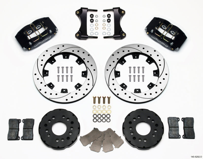 WIL Dynapro Brake Kit - Wilwood Dynapro Radial Front Kit 12.19in Drilled 95-99 Mitsubishi Eclipse (*Line Kit Needed*)