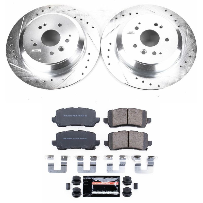 PSB Z23 Evolution Kit - Power Stop 17-19 Acura MDX Rear Z23 Evolution Sport Brake Kit