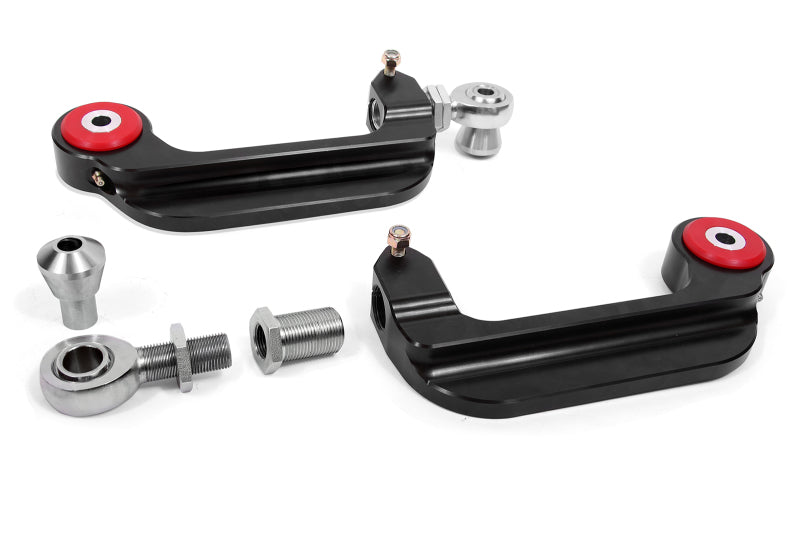 BMR Camber Links - BMR 15-18 S550 Mustang Billet Aluminum Camber Links Adjustable (Poly/Rod ends) - Black Anodized