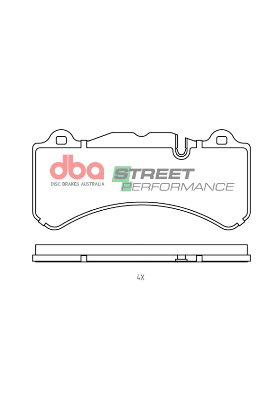 DBA SP Performance Brake Pads - DBA 14-18 Volvo S60 II 3.0T AWD SP Performance Front Brake Pads