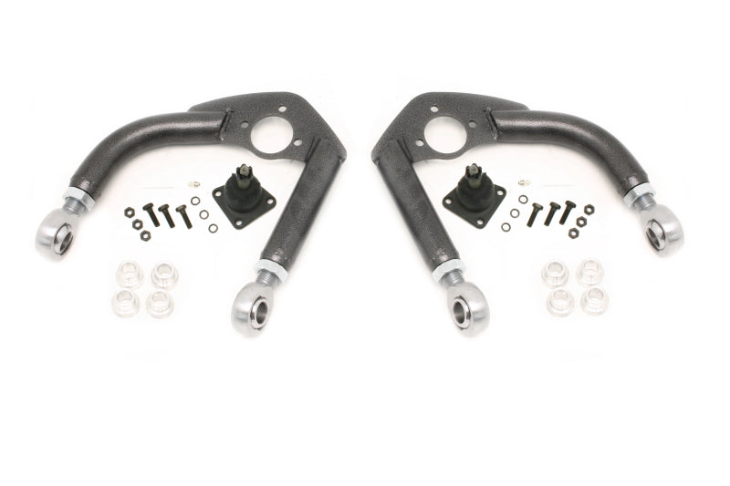 BMR Control Arms - BMR 93-02 F-Body Upper A-Arms w/ Adj. Rod Ends - Black Hammertone