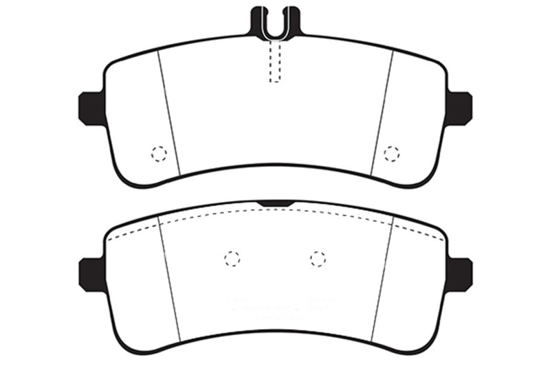 EBC Yellowstuff Brake Pad Sets - EBC 2015+ Mercedes-Benz C63 AMG (W205) Yellowstuff Rear Brake Pads