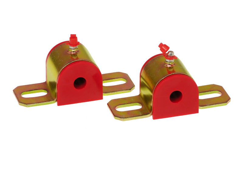 PRO Sway/End Link Bush - Red - Prothane Universal Greasable Sway Bar Bushings - 1/2in - Type B Bracket - Red