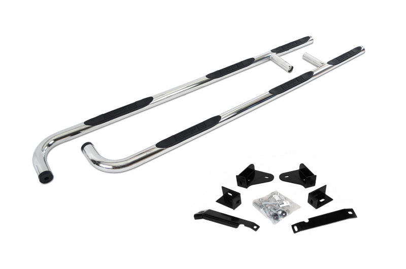 GOR Steps - 6000 - SS - Go Rhino 14-18 GMC Sierra 1500 6000 Series SideSteps - One Piece W2W - SS