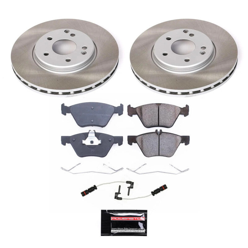 PSB Semi-Coated Rotor Kits - Power Stop 01-04 Mercedes-Benz SLK320 Front Semi-Coated Rotor Kit
