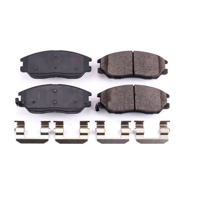PSB Z17 Evolution Brake Pads - Power Stop 03-05 Hyundai XG350 Front Z17 Evolution Ceramic Brake Pads w/Hardware